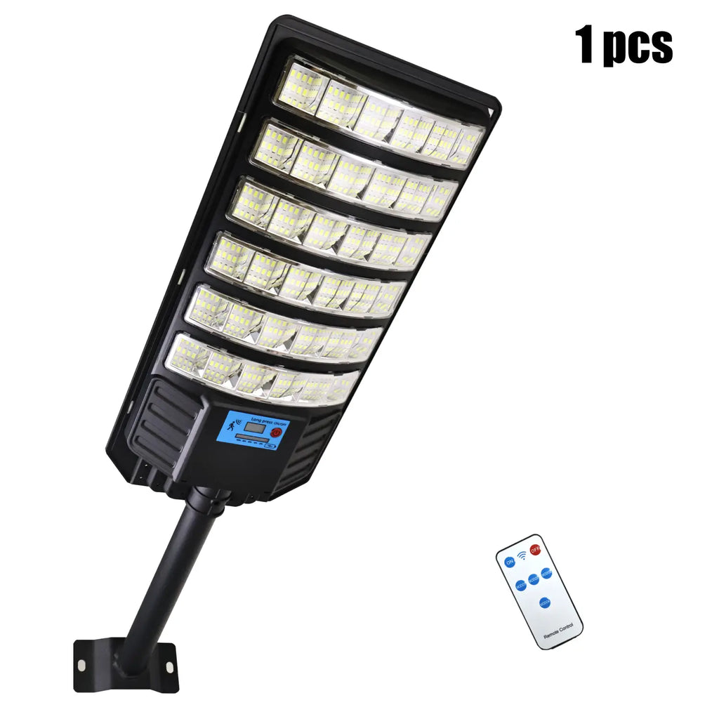 1 Pack 288 LED Solar Street Light, IP65 Waterproof, Motion Sensor, Dusk to Dawn, High Brightness Commercial & Yard Security Light for Outdoor Garden, Patio, Pathway