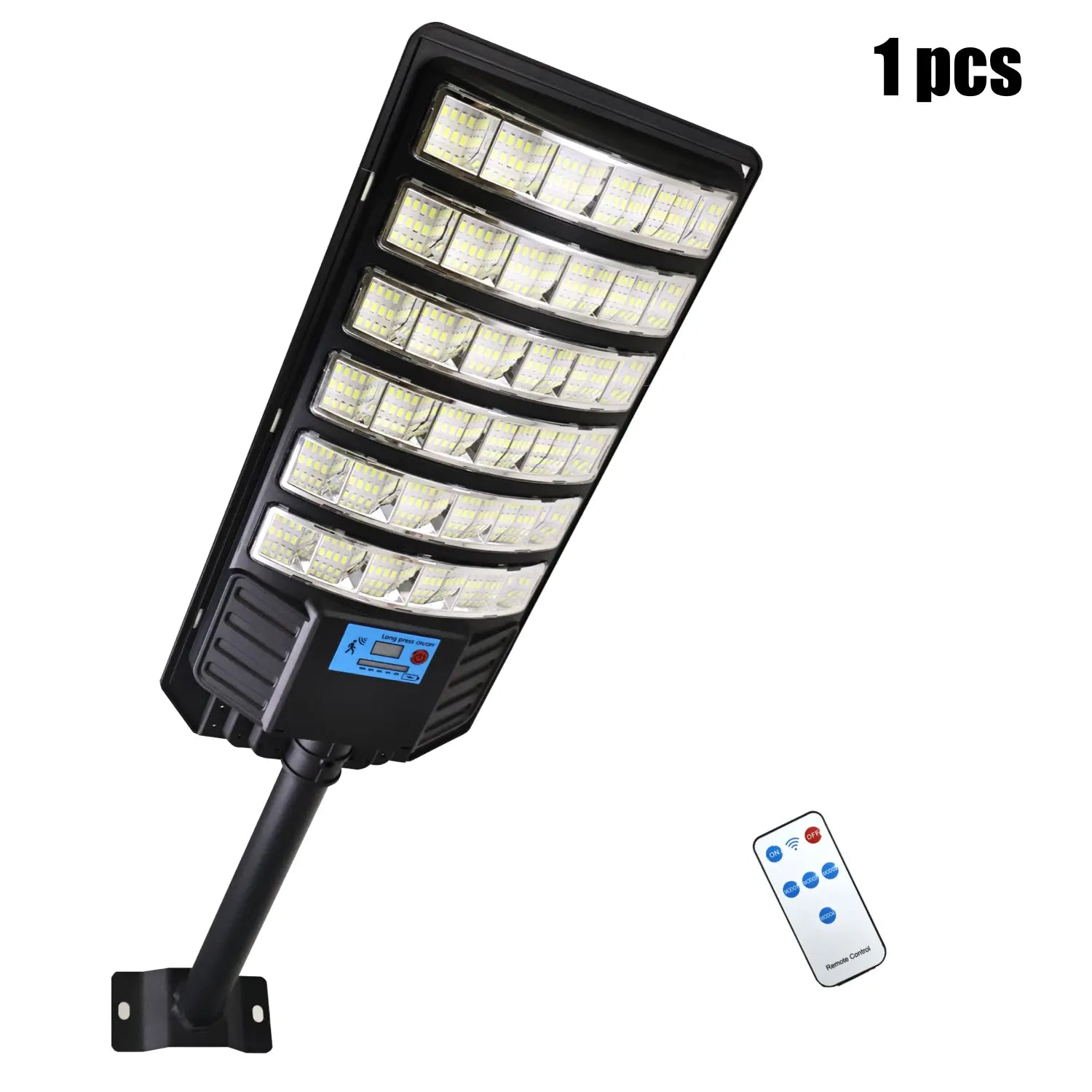 1 Pack 288 LED Solar Street Light, IP65 Waterproof, Motion Sensor, Dusk to Dawn, High Brightness Commercial & Yard Security Light for Outdoor Garden, Patio, Pathway