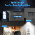 1pc-172LED Solar Wall Light with 5m Cable, Motion Sensor, 3 Modes, IP65 Waterproof Outdoor Light