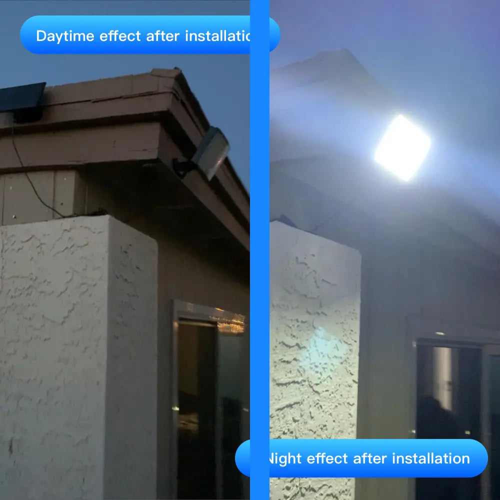 1pc-400LED Solar Wall Light with 5m Cable, Motion Sensor, 3 Modes, IP65 Waterproof Outdoor Light
