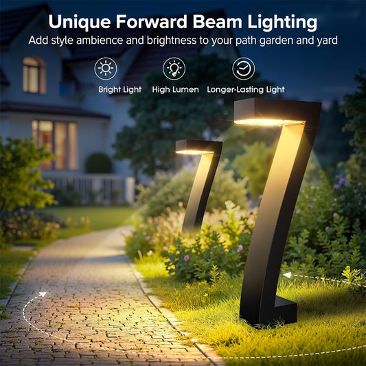 4 Pack Solar Pathway Lights, IP65 Waterproof LED Outdoor Landscape Lights for Garden