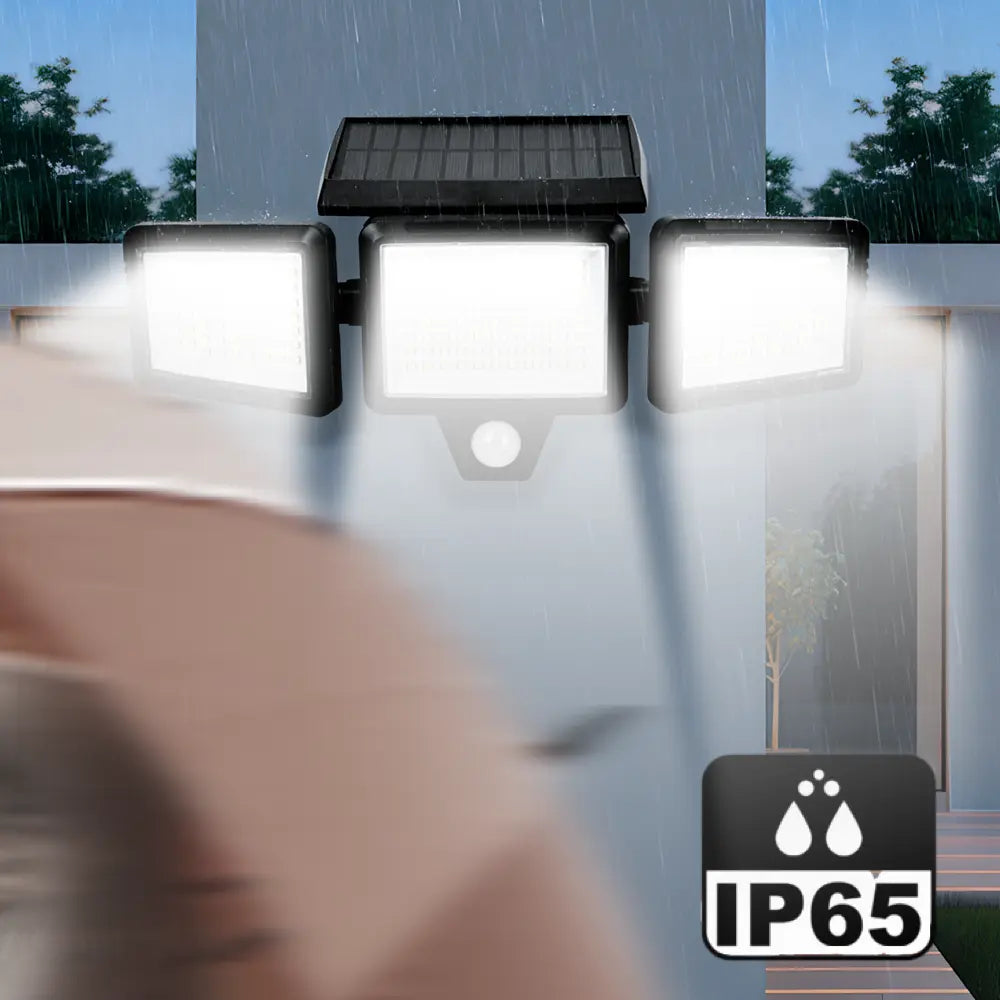 2 Pack Solar Motion Sensor Light — 270° Wide Angle, 3 Modes, Remote Control