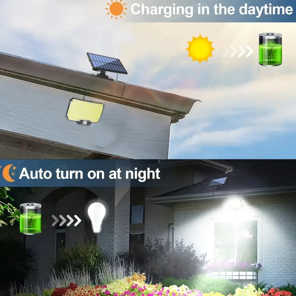 234 LED Solar Street Light — IP65, Motion Sensor, Dusk to Dawn