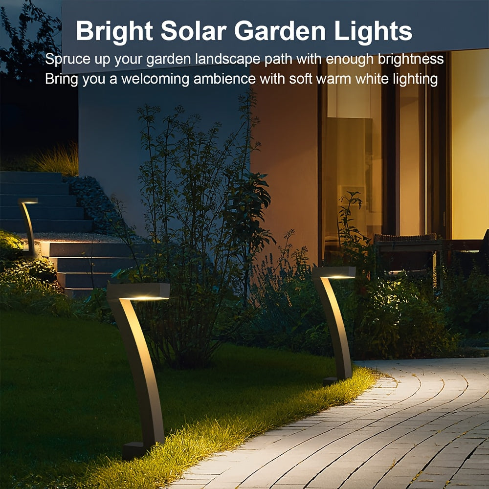 4 Pack Solar Pathway Lights, IP65 Waterproof LED Outdoor Landscape Lights for Garden