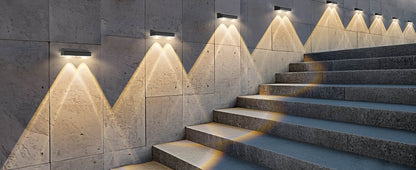 4 Pcs Dual-Head Solar Wall Lights with 9 Color Modes, IP65 Waterproof Outdoor Lights（副本）