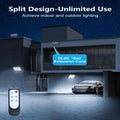 1pc-400LED Solar Wall Light with 5m Cable, Motion Sensor, 3 Modes, IP65 Waterproof Outdoor Light