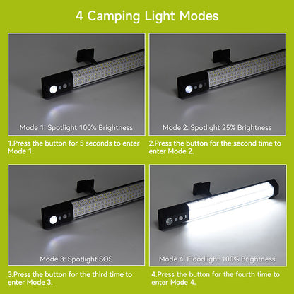 288LED Solar Street Light, 15-20m Motion Sensor, IP65 Waterproof Outdoor Light with Remote