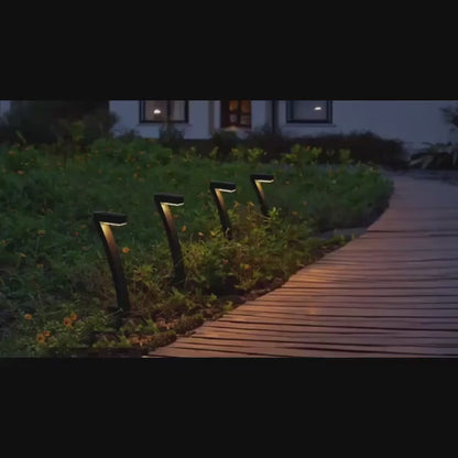 4 Pack Solar Pathway Lights, IP65 Waterproof LED Outdoor Landscape Lights for Garden